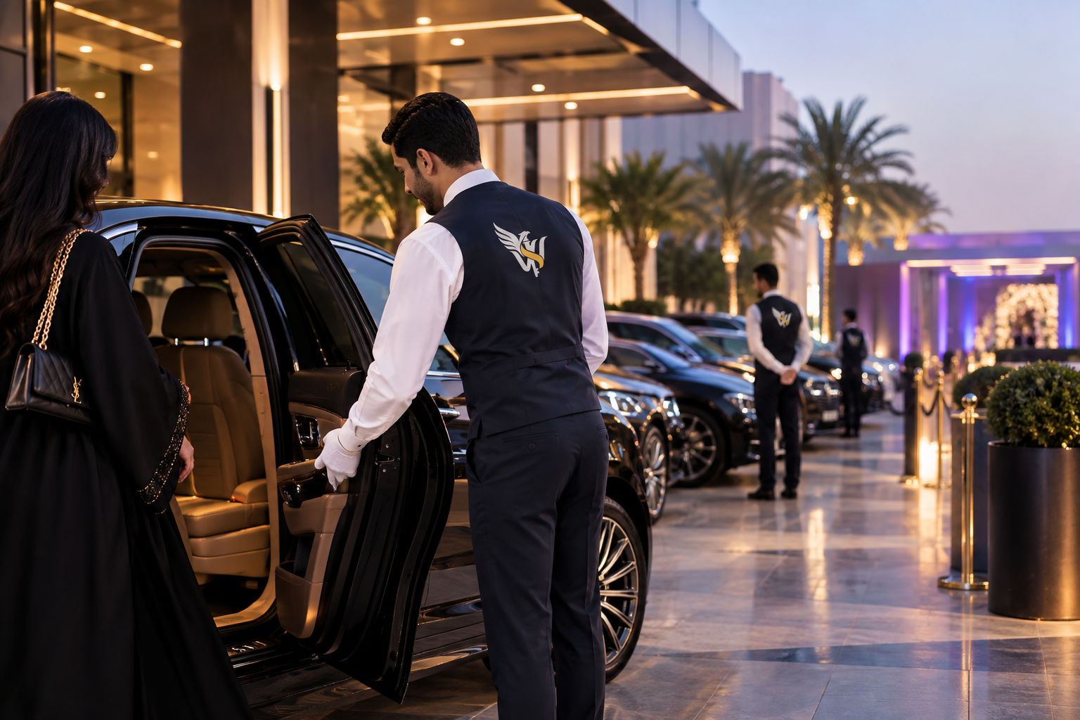 فريق الوسام النبيل لخدمات صف السيارات وتنظيم الحفلات والمناسبات